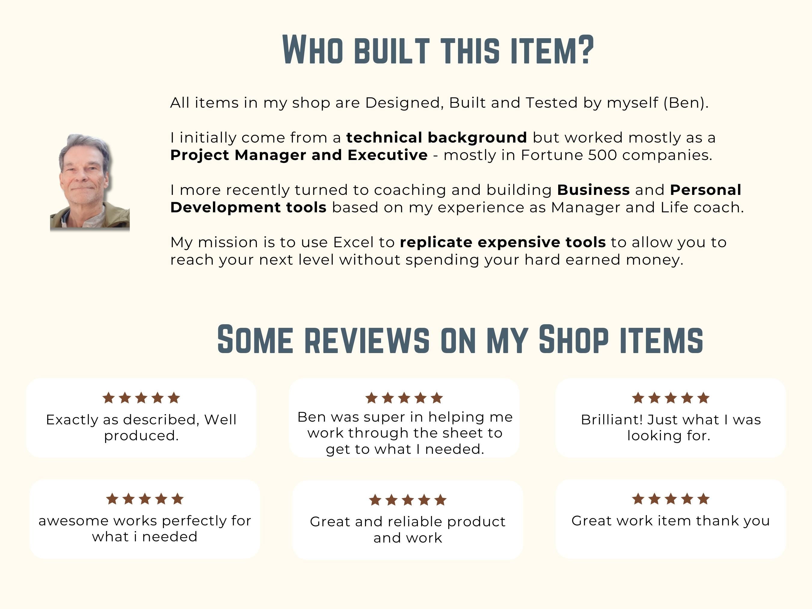 All-in-One Excel Task Tracker Template | Automated RAG Status | Resource Charts | Priority Sorting | Project Management Spreadsheet