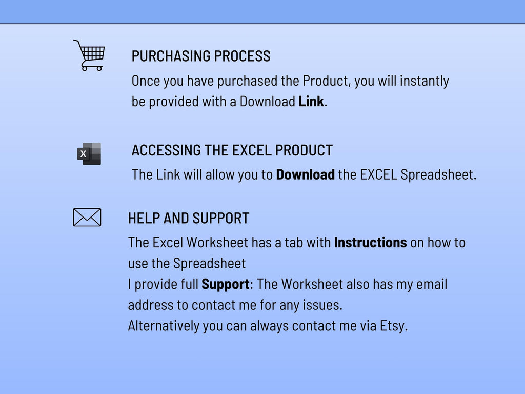 Stock & ETF Portfolio Tracker: Excel Template (Digital Download)