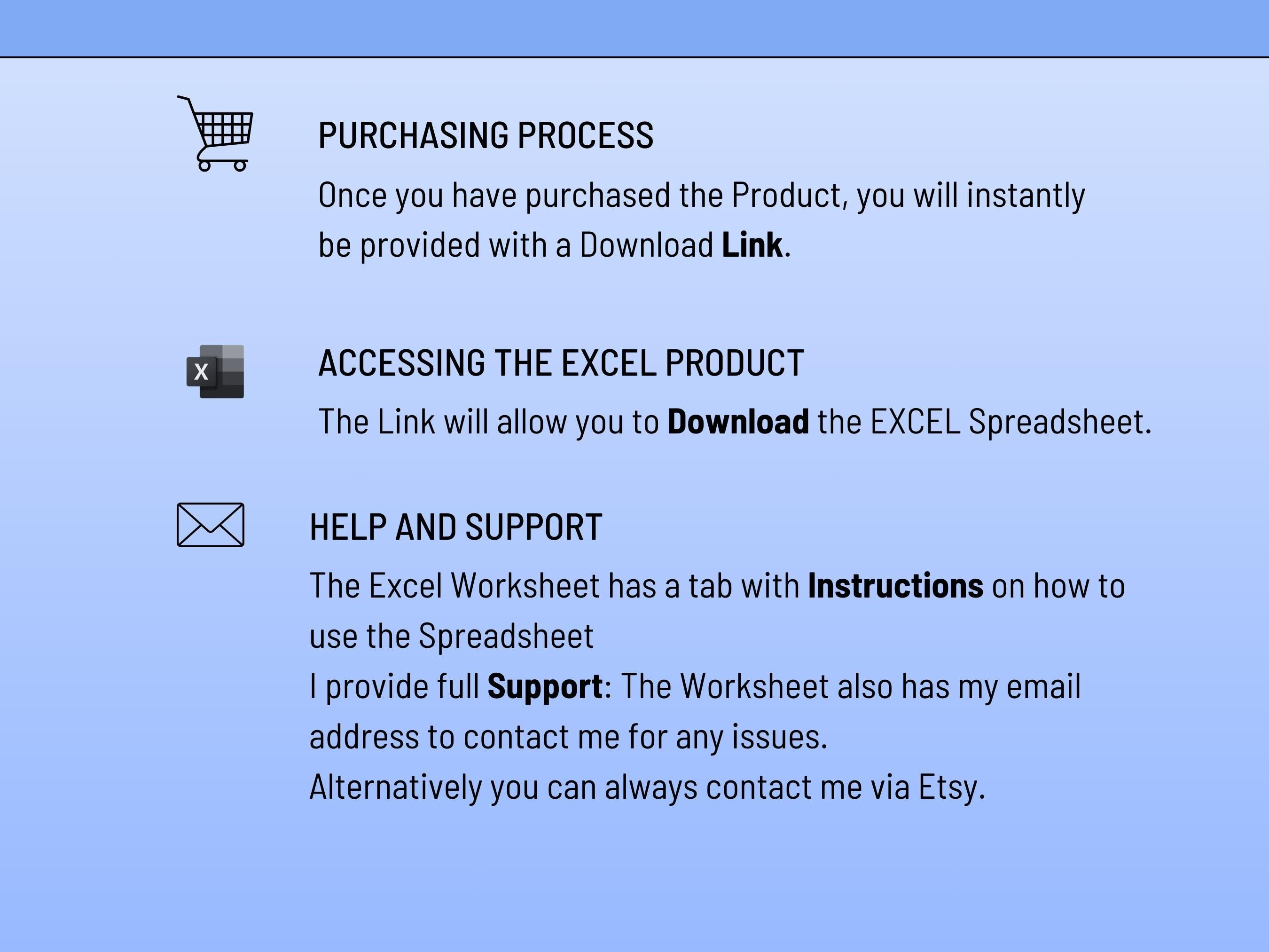 Stock & ETF Portfolio Tracker: Excel Template (Digital Download)