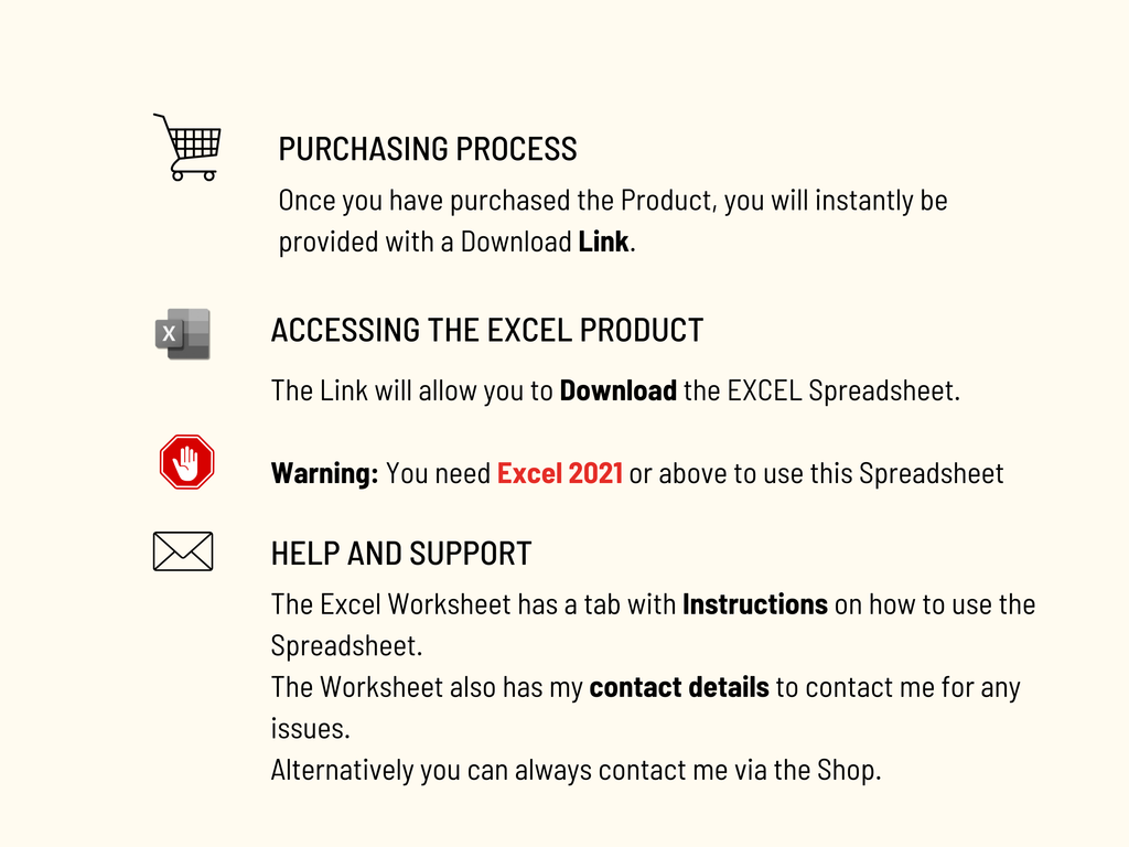 Simple three step process to access your Excel Skills Matrix tool immediately