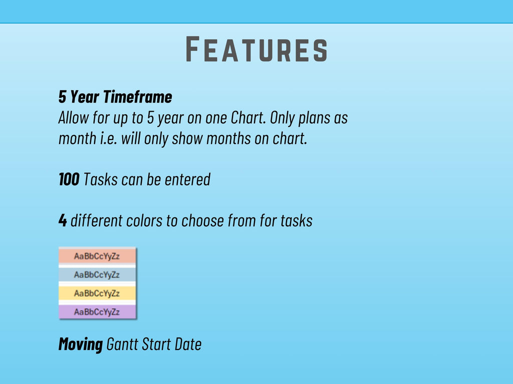 Excel Monthly Timeline Gantt, Excel Template, Buffers Lags and contingencies, Instant Download, Scheduling, Planning, Yearly Planning