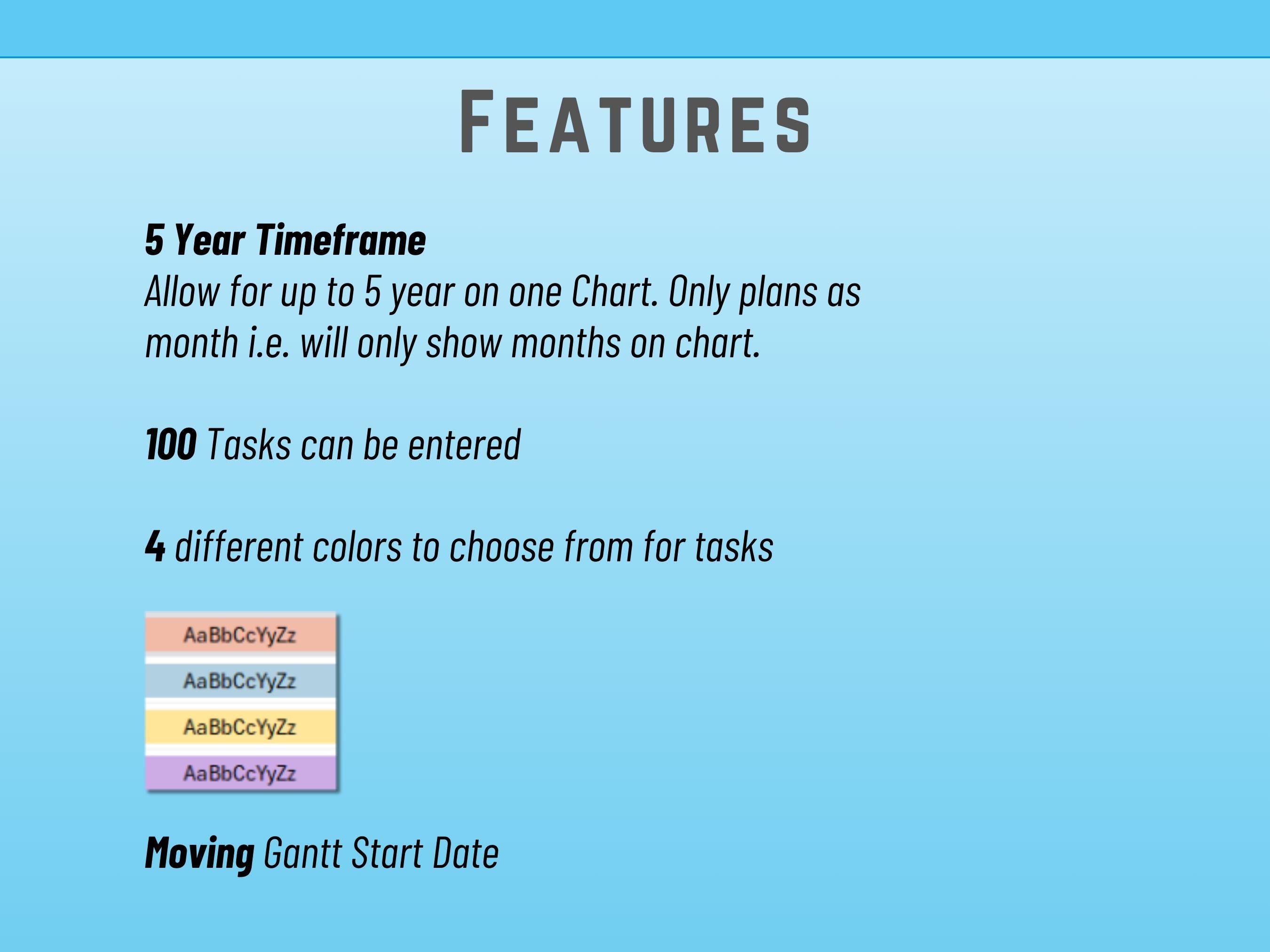 Excel Monthly Timeline Gantt, Excel Template, Buffers Lags and contingencies, Instant Download, Scheduling, Planning, Yearly Planning