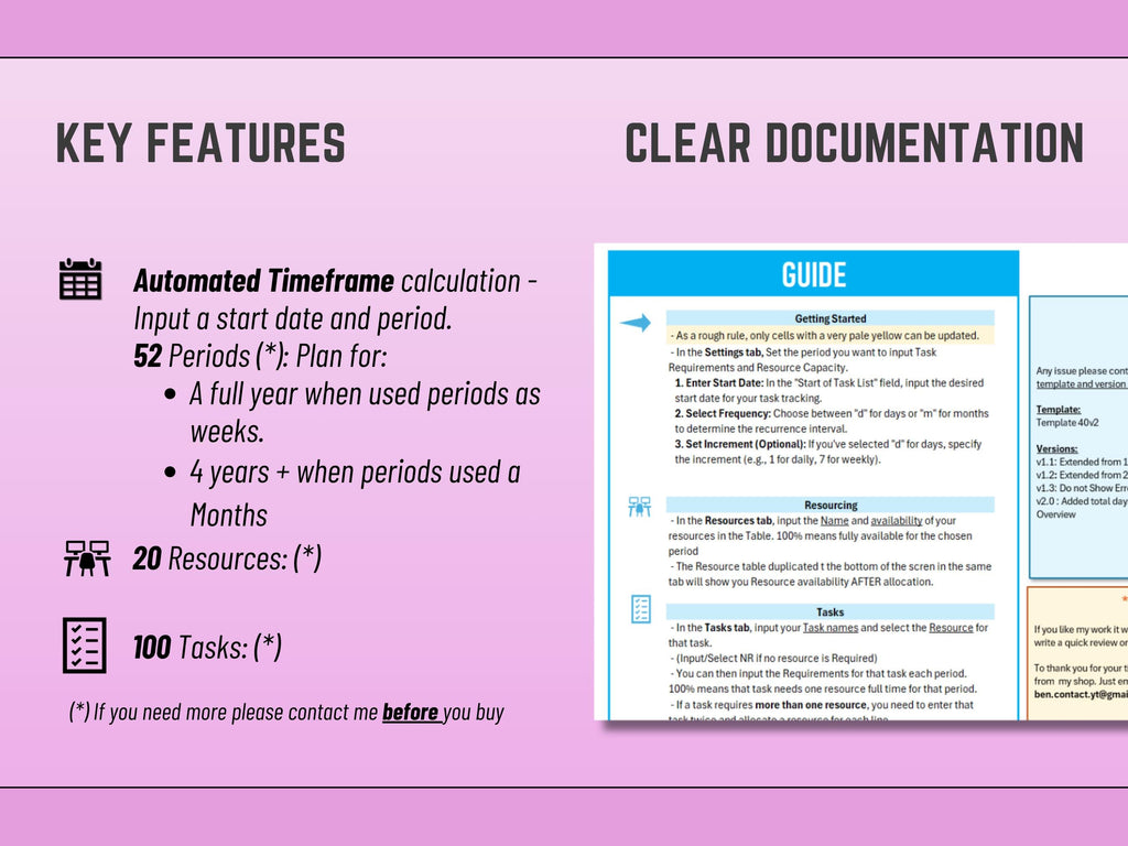Excel Task Allocation and Capacity Planning v2, Resource Planning, Resource Management, workload utilization, Project Assignment and Scheduling