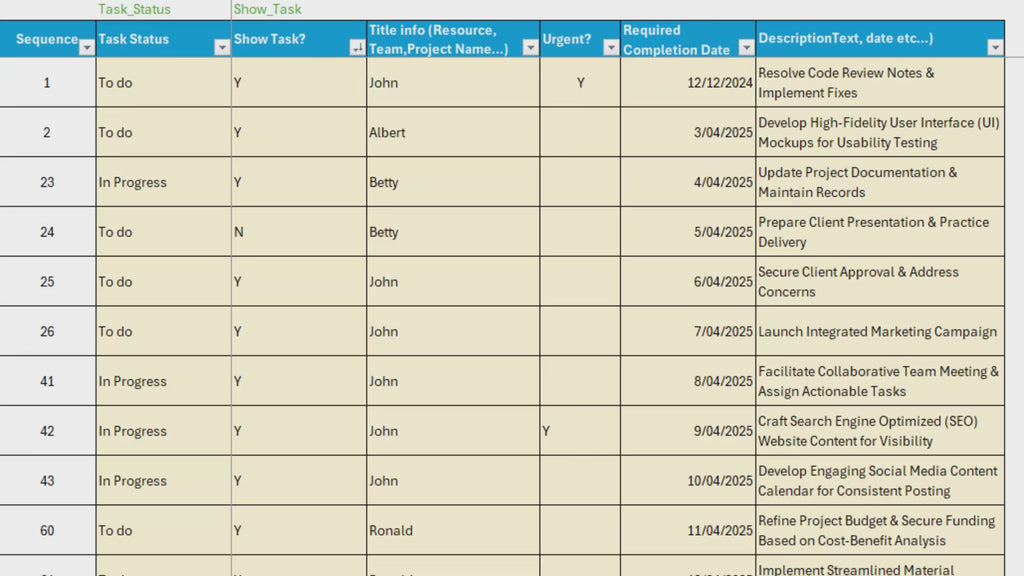 Excel Kanban Board, Task Board, Excel Task List and Tracking, Project Management, Agile Task Board, Instant Download Digital Item, Scrum